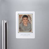 "Woven frame" - Graduation Announcements in Night Sky by Lea Delaveris - Magnet Front