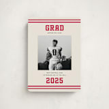 "Team Grad" - Graduation Announcements in Cherry by Louise Kay - Front