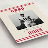 "Team Grad" - Graduation Announcements in Cherry by Louise Kay - Detail