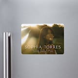"elegant name" - Graduation Announcements in Cloud by JoAnn Jinks - Magnet Front