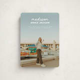 "Handwritten Stack" - Graduation Announcements in Snow by Stephanie Heinrich Godbout - Front