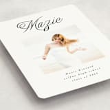 "Minimal Flourish" - Graduation Announcements in Noir by AK Graphics - Detail