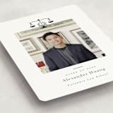 "Scales of Justice" - Graduation Announcements in Ink by Hudson meet Rose - Detail