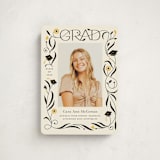 "Grad Florals" - Graduation Announcements in Cream by Morgan Ramberg - Front