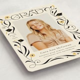 "Grad Florals" - Graduation Announcements in Cream by Morgan Ramberg - Detail