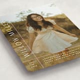 "Grids" - Graduation Announcements in Blush by Lauren Chism - Detail