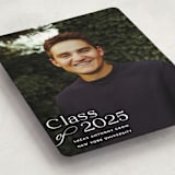 "Classical Grad" - Graduation Announcements in Blanco by Megan Davis - Detail