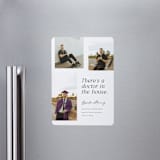 "Doctor in the House" - Graduation Announcements in Domino by Corinne Malesic - Magnet Front