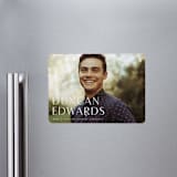 "Classic" - Graduation Announcements in Cloud by Sara Hicks Malone - Magnet Front