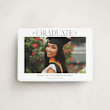 "Newsprint" - Graduation Announcements in Snow by Nicoletta Savod - Front