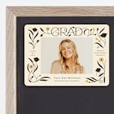 "Grad Florals" - Graduation Announcements in Cream by Morgan Ramberg - Magnet Front