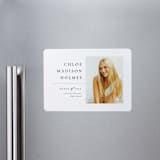 "Divided" - Graduation Announcements in Snow by Meggy Masters - Magnet Front