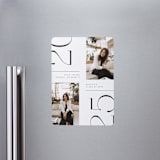 "Trim Edges" - Graduation Announcements in Pearl by David Michuki - Magnet Front