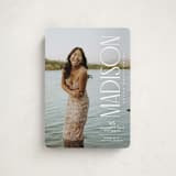 "Pillar" - Graduation Announcements in Snow by Owl and Toad - Front