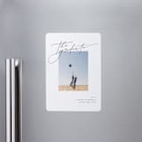 "Scripted Corner" - Graduation Announcements in Cloud by Jackie Crawford - Magnet Front