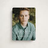 "Classy Stack" - Graduation Announcements in Limestone by Erica Krystek - Front