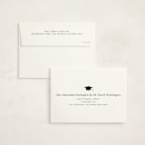 "Classy Stack" - Graduation Announcements in Limestone by Erica Krystek - FREE Recipient Addressing