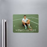 "Hartford" - Graduation Announcements in Silk by Ellen Schlegelmilch - Magnet Front