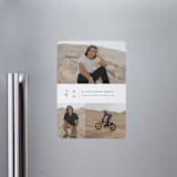 "Grad Trio" - Graduation Announcements in Snow by Nicoletta Savod - Magnet Front