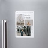 "Margins" - Graduation Announcements in Onyx by Pixel and Hank - Magnet Front