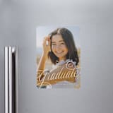 "Swooping" - Graduation Announcements in Cotton by Carmia Jordaan - Magnet Front