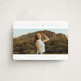 "Bright Horizon" - Graduation Announcements in Fawn by AK Graphics - Front
