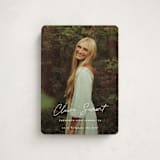 "Journal " - Graduation Announcements in Snow by Sara Hicks Malone - Front