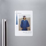 "Tassled" - Graduation Announcements in Cobalt by Ashlee Townsend - Magnet Front
