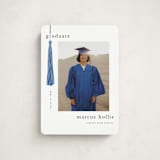 "Tassled" - Graduation Announcements in Cobalt by Ashlee Townsend - Front