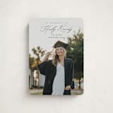 "Timeless Classic" - Graduation Announcements in Noir by Brandy Folse - Front