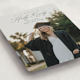 "Timeless Classic" - Graduation Announcements in Noir by Brandy Folse - Detail