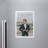 "Class" - Graduation Announcements in Charcoal by Nicole Walsh - Magnet Front