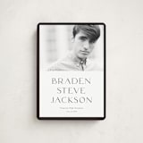 "Classy Graduate" - Graduation Announcements in Salt by Stephanie Hawkes - Front