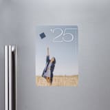 "Corner Year" - Graduation Announcements in Snow by Jackie Crawford - Magnet Front