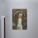 "Circlet" - Graduation Announcements in Powder by Ellis - Magnet Front