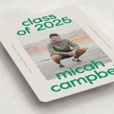 "School Color Duo" - Graduation Announcements in Grass by Jackie Crawford - Detail