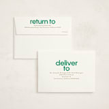 "School Color Duo" - Graduation Announcements in Grass by Jackie Crawford - FREE Recipient Addressing