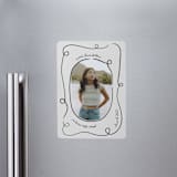 "swirl" - Graduation Announcements in Ash by Kelly Watkins - Magnet Front