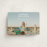 "Handwritten Stack" - Graduation Announcements in Snow by Stephanie Heinrich Godbout - Front