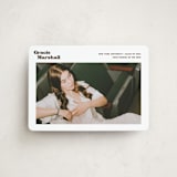 "Vinyl" - Graduation Announcements in Espresso by Megan Davis - Front