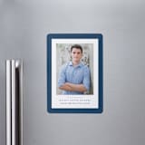 "Linen frame" - Graduation Announcements in Jeans by Lea Delaveris - Magnet Front