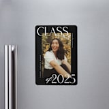 "Scholarly Surround" - Graduation Announcements in Licorice by Jessica Williams - Magnet Front