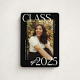 "Scholarly Surround" - Graduation Announcements in Licorice by Jessica Williams - Front