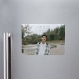 "Understated" - Graduation Announcements in Mortarboard by Owl and Toad - Magnet Front