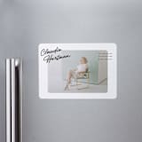 "Jot" - Graduation Announcements in Snow by Pixel and Hank - Magnet Front