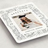 "Dream Big Grad" - Graduation Announcements in Snow by Stephanie Hawkes - Detail