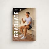 "Upward" - Graduation Announcements in Alabaster by Erica Krystek - Front