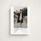 "Minimal Script" - Graduation Announcements in Obsidian by Kamala Nahas - Front