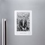 "Collegiate" - Graduation Announcements in Onyx by Benita Crandall - Magnet Front