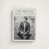 "newspaper" - Graduation Announcements in Newsprint by Kaydi Bishop - Front